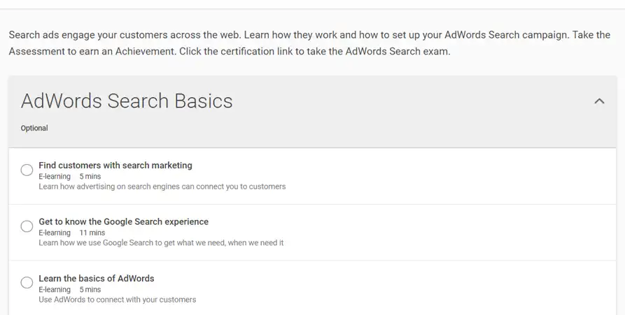 Image Google Adwords Search Basics