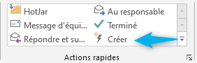 Outlook - actions rapides