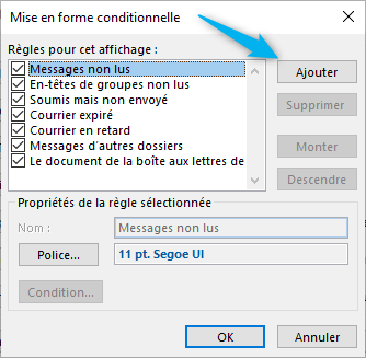 Outlook - code couleur